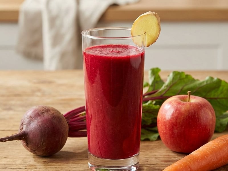 Rote-Bete-Smoothie mit Apfel und Ingwer