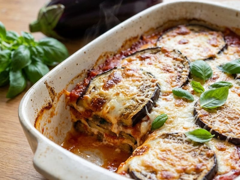Auberginen-Lasagne Parmigiana