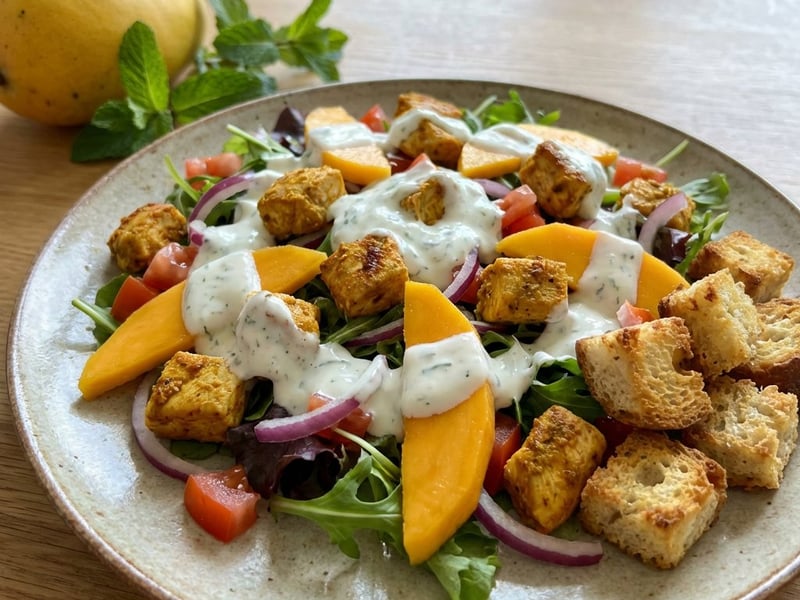Tandoori Chicken Salad with Mango