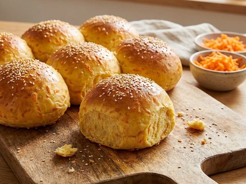 Saftige Karotten-Burger-Buns