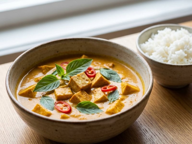 Pumpkin Curry with Smoked Tofu