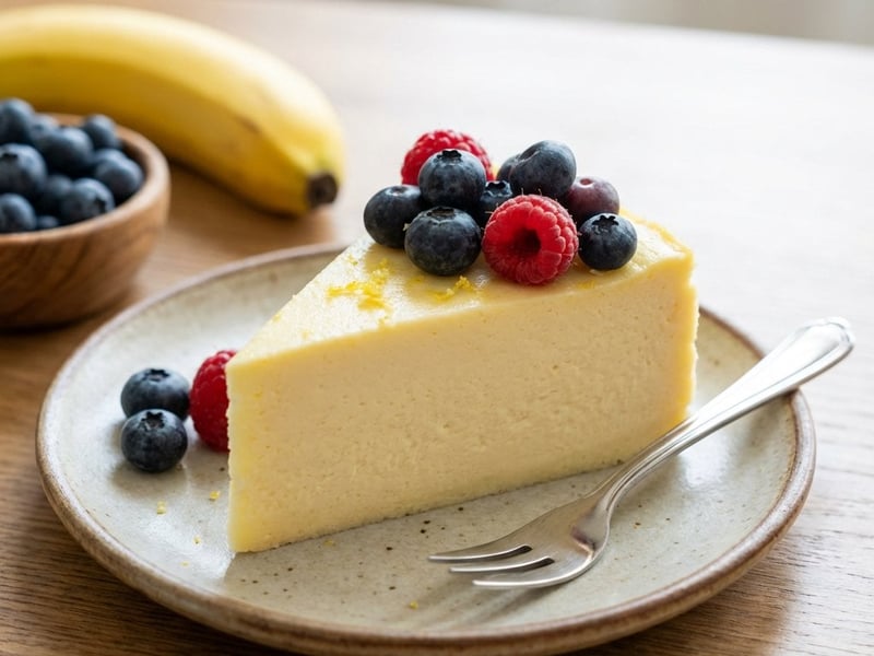 Gesunder Quarkkuchen mit Waldbeeren