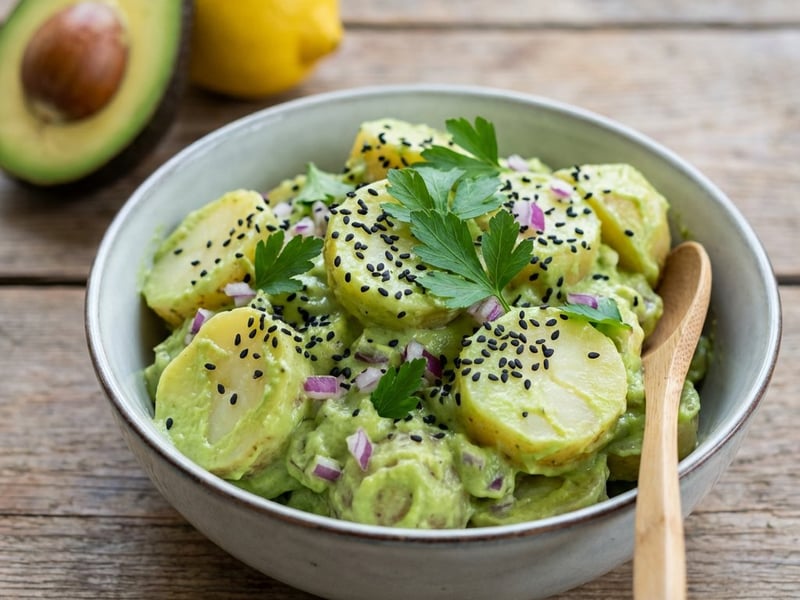 Creamy Potato Salad with Avocado
