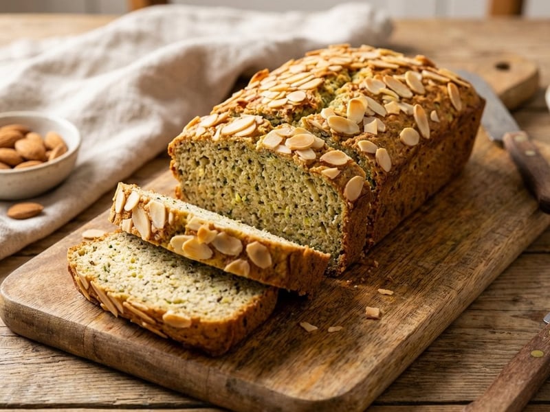 Saftiges Zucchinibrot mit Mandeln