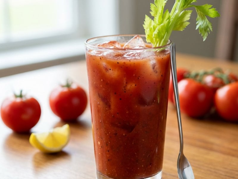 Bloody Mary mit frischen Tomaten