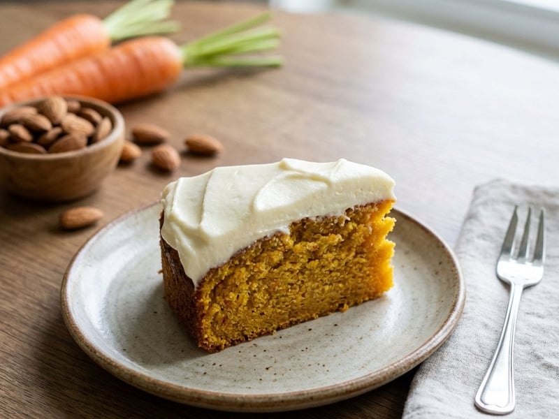 Italienischer Karottenkuchen mit Honig-Frosting