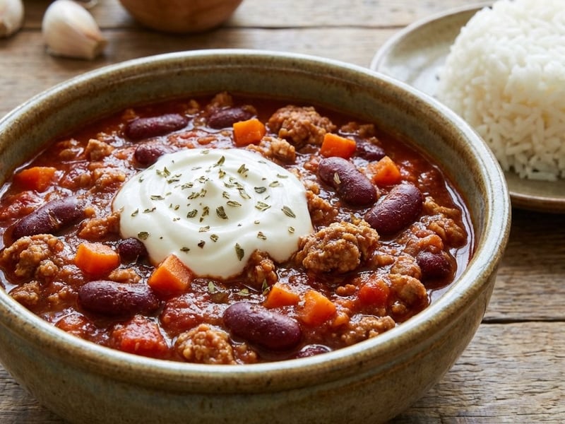 Puten-Chili mit roten Bohnen | Proteinreich & Leicht