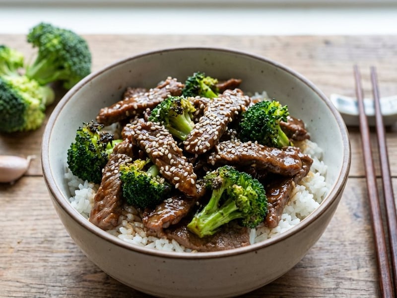 Chinesisches Rindfleisch mit Brokkoli