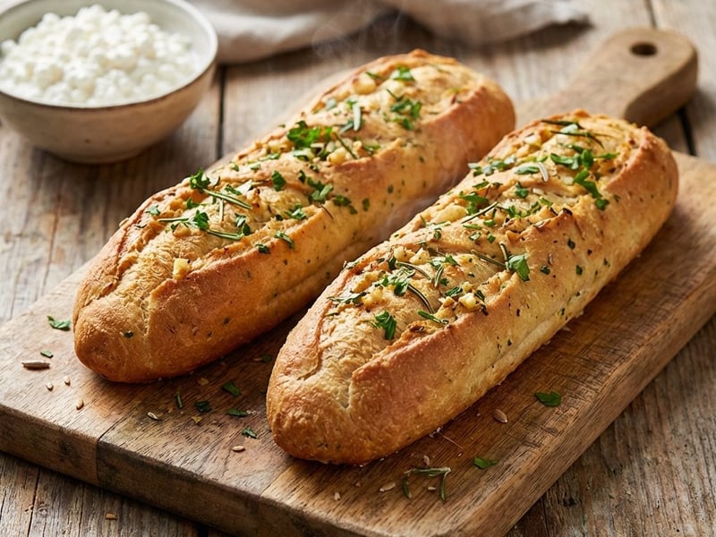 Knoblauch-Baguettes | Low Carb & Proteinreich