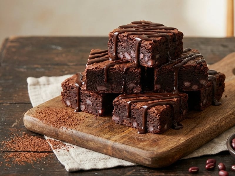 Saftige Schoko-Bohnen-Brownies