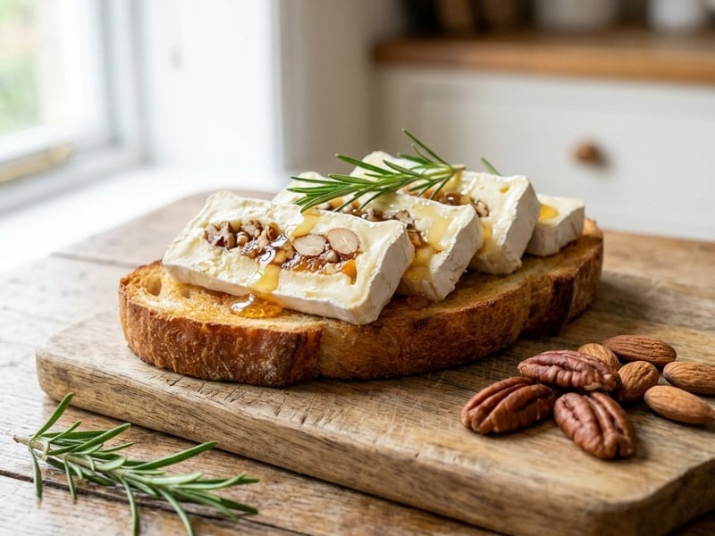 Gefüllter Camembert mit Nuss-Füllung | Eleganter Snack