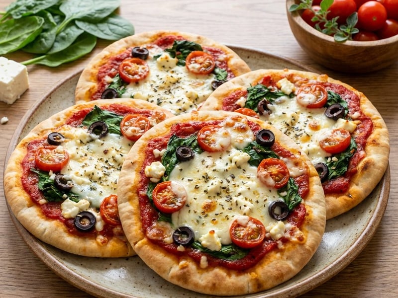 Mini-Pizzen aus Pitabrot