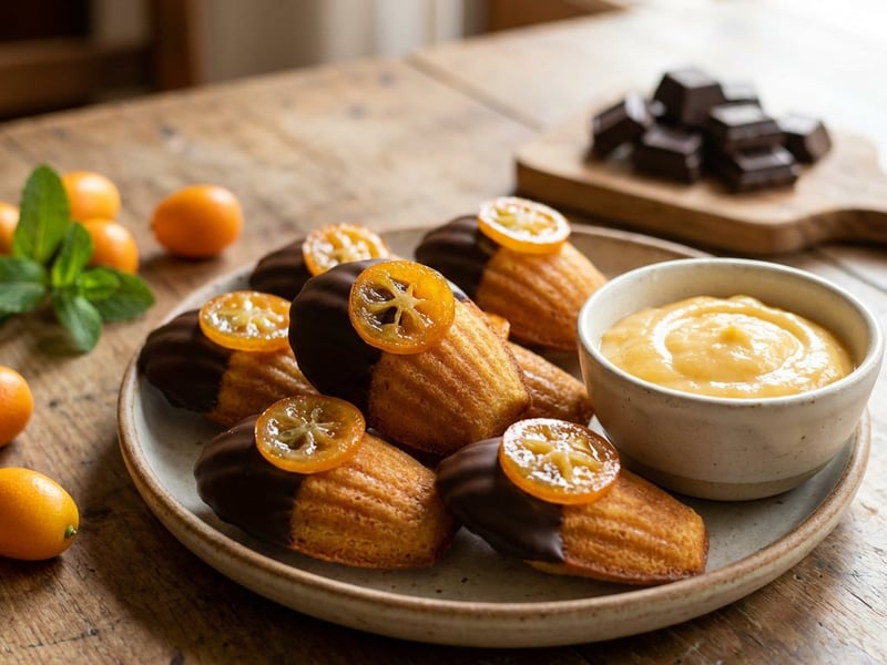 Madeleines mit Kumquat-Creme