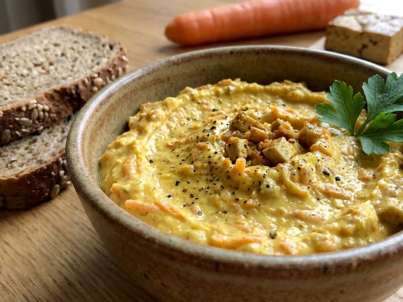 Quark-Aufstrich mit Tofu und Karotten