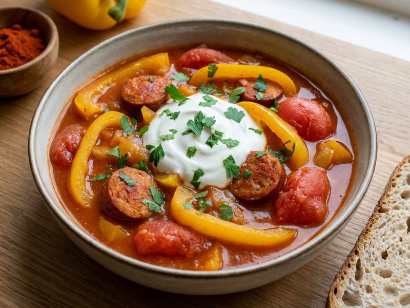 Hungarian Letscho with Sour Cream