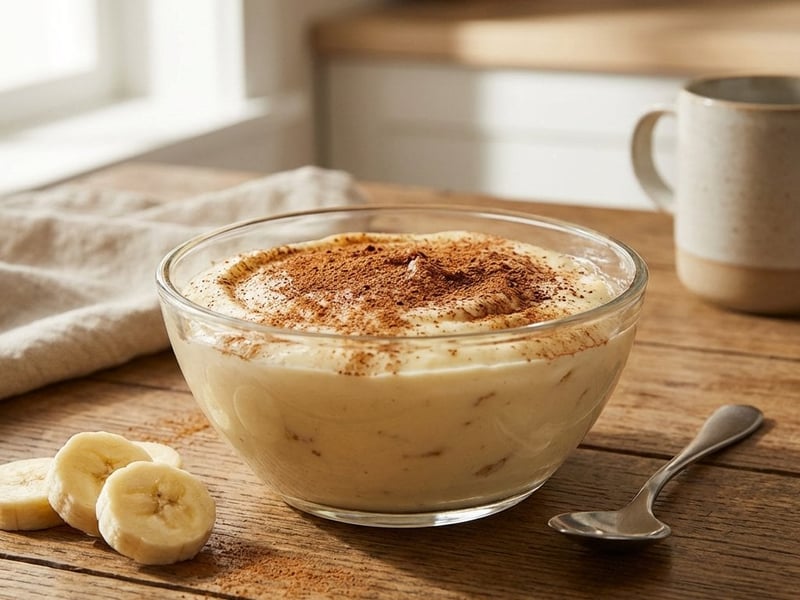 Bananenpudding ohne Ei