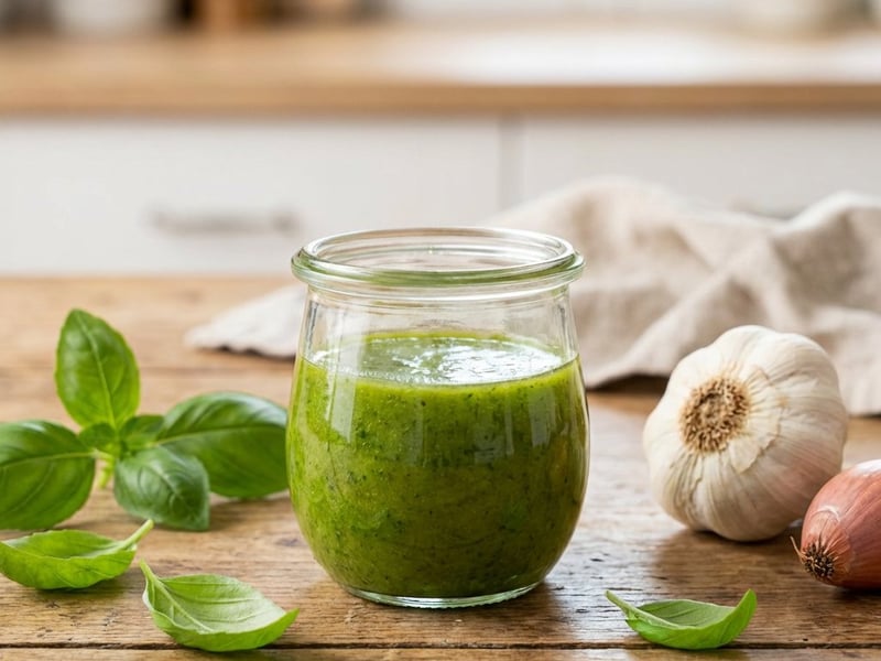 Frische Basilikum-Vinaigrette | Aromatisch & Schnell