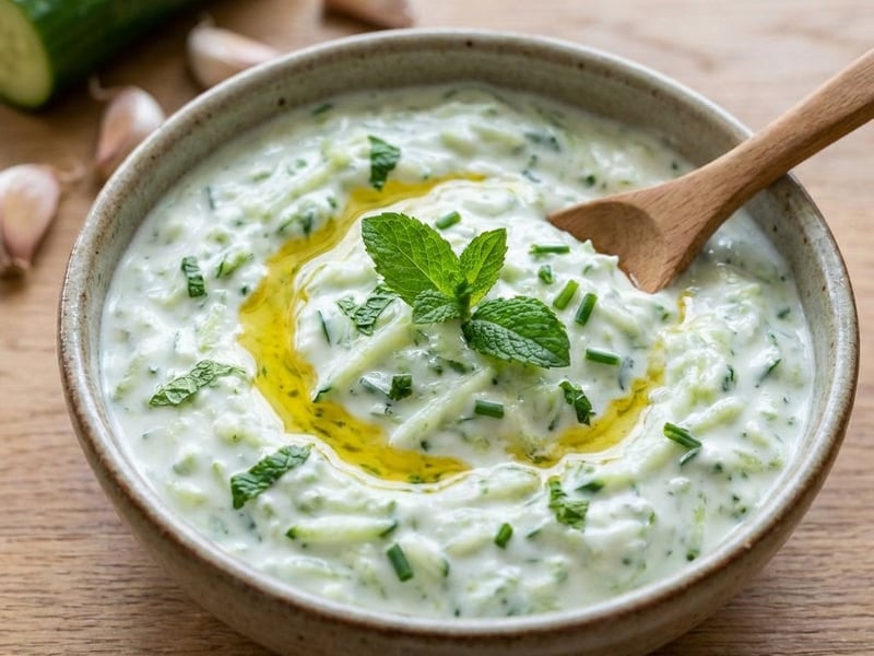 Refreshing Mint Tzatziki | Greek Dip Classic