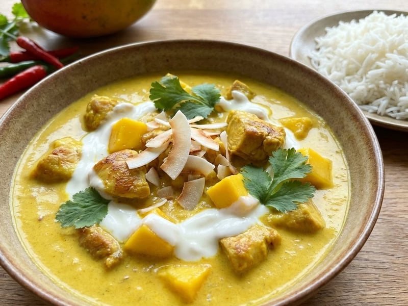 Hähnchen-Curry mit Mango