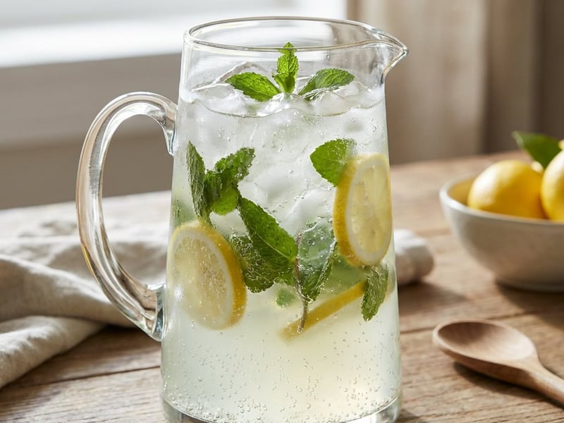 Erfrischende Minzlimonade