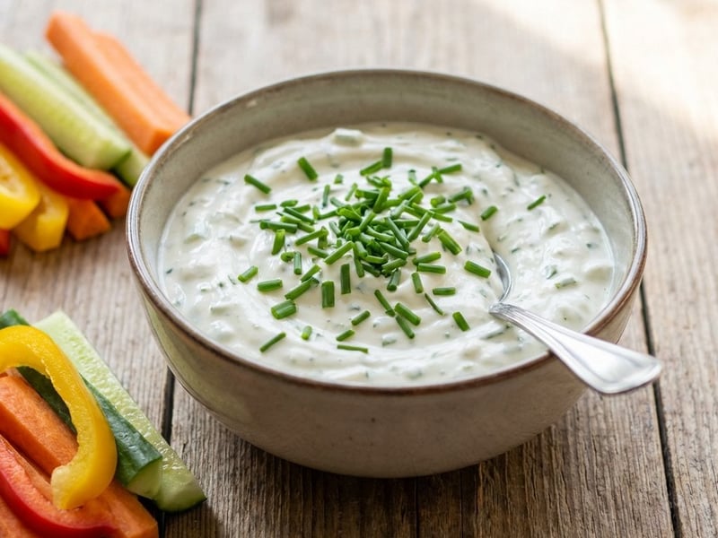 Frischer Schnittlauch-Dip mit Quark
