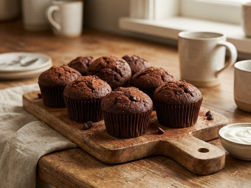 Schnelle Schokomuffins