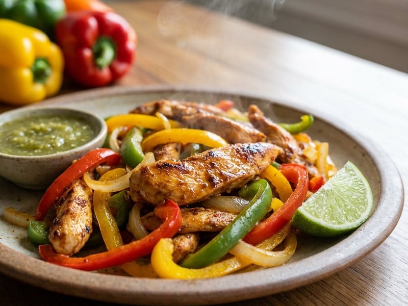 Hähnchen-Fajitas | Schnelles mexikanisches Pfannengericht