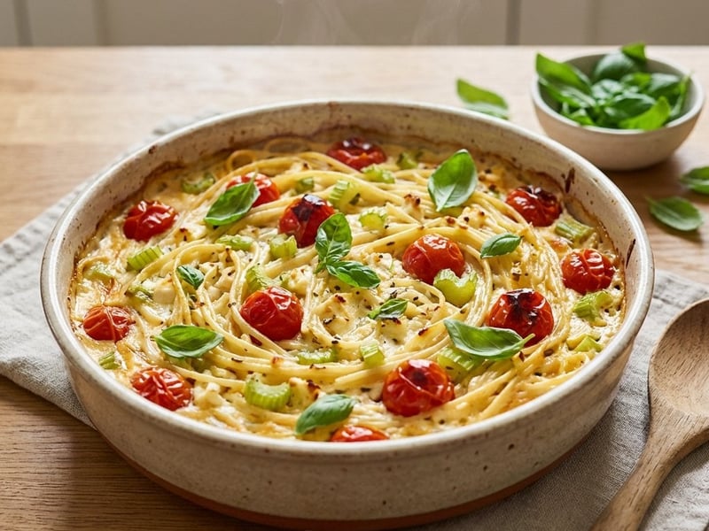 Spaghetti mit Feta-Sauce