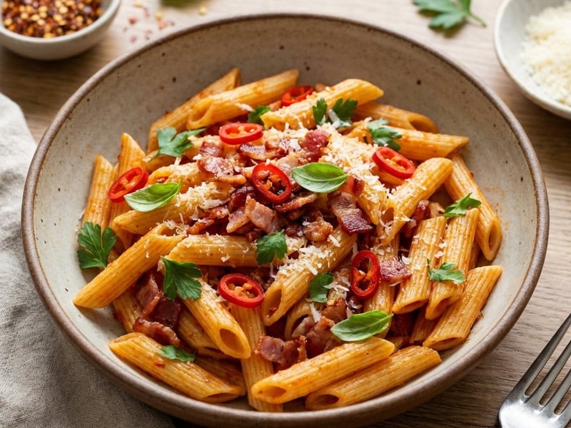 Penne all'arrabbiata | Pikante Pasta-Klassiker