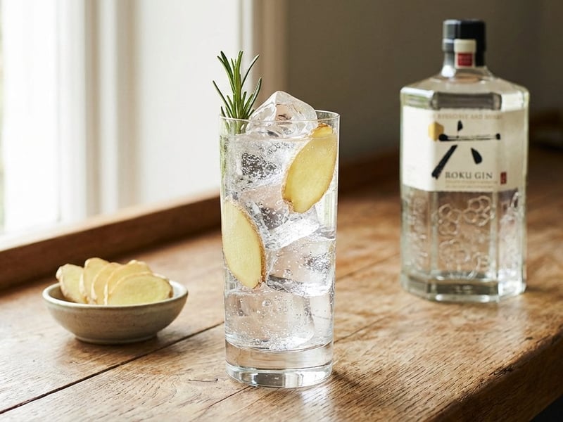 Roku & Tonic mit Ingwer