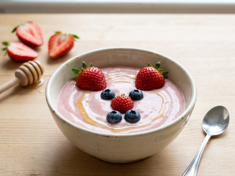 Cremige Quarkcreme mit Früchten