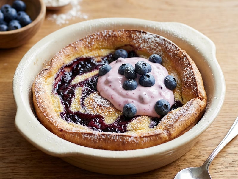 Heidelbeer-Ofenpfannkuchen
