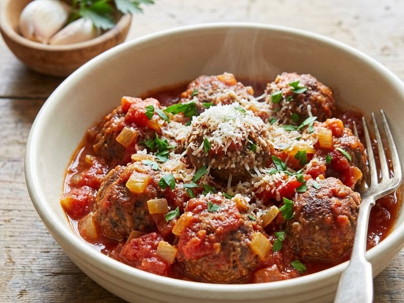 Italienische Fleischbällchen in Tomatensauce