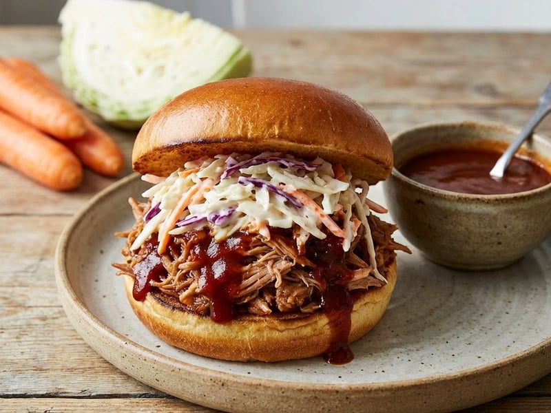 Burger mit Pulled Pork | Saftig & Würzig