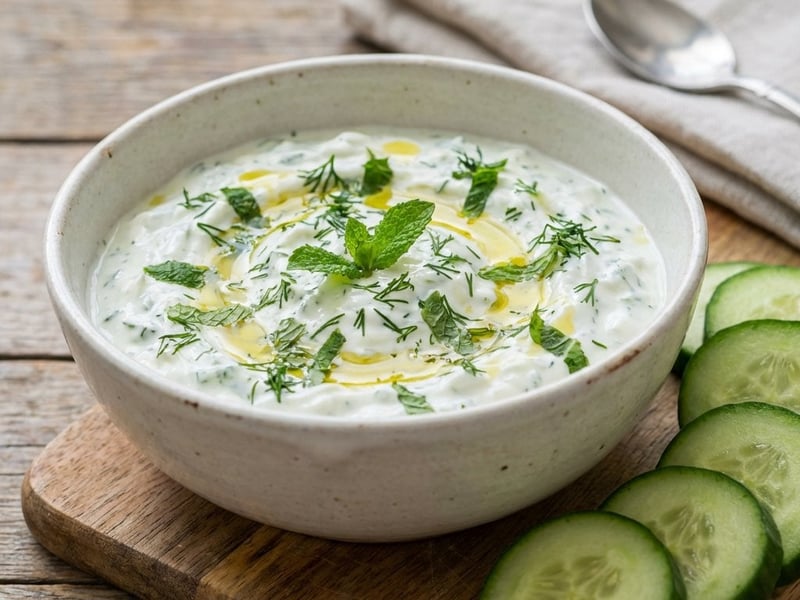 Tzatziki mit frischen Kräutern