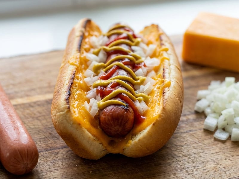 Cheese Style Hot Dog