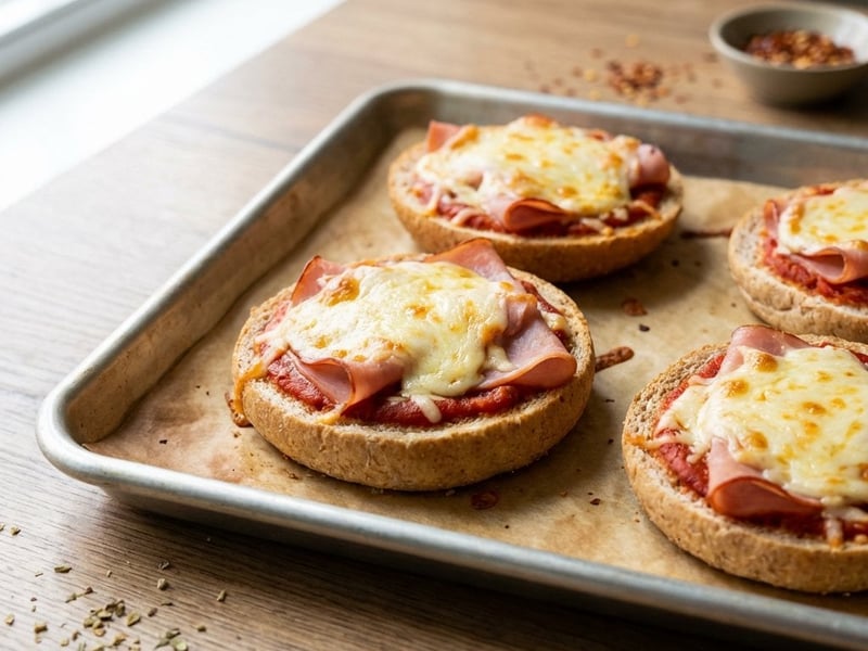 Mini-Pizzen aus Brötchen