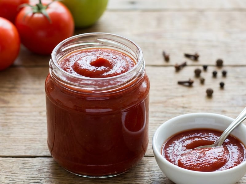 Hausgemachter Ketchup mit Äpfeln