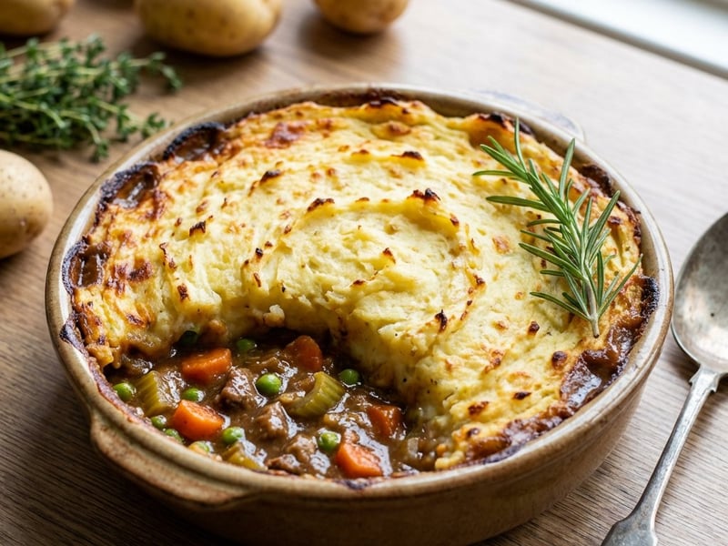 Klassischer Shepherd's Pie mit Lammfleisch