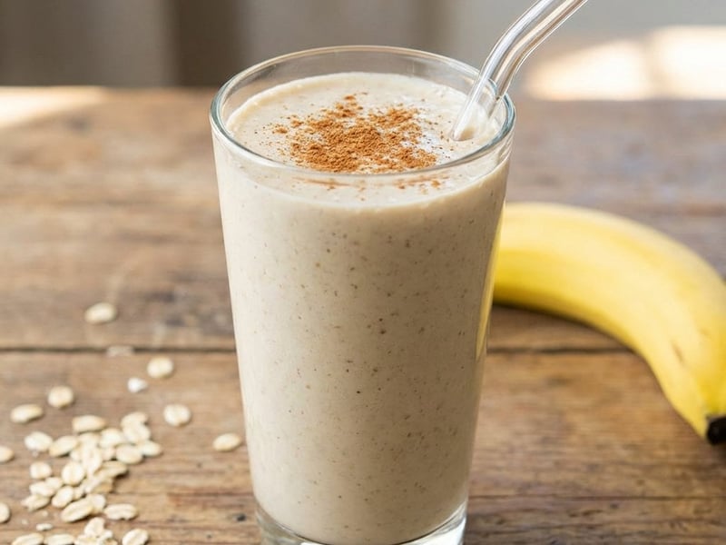 Nahrhafter Bananen-Milkshake | Schneller Fit-Drink