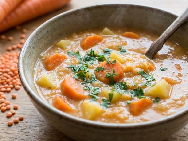 Linsensuppe mit Karotten | Schnell & Gesund