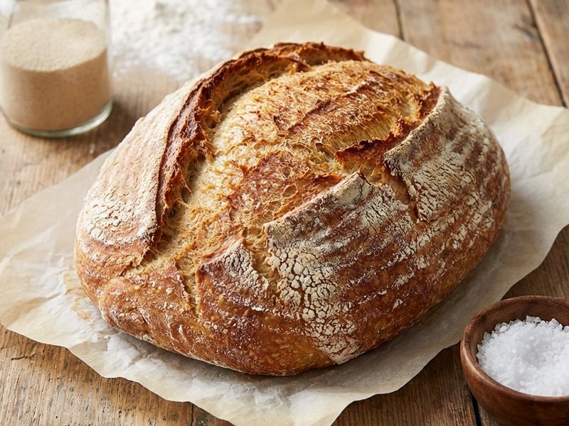 Knuspriges Brot ohne Kneten | Einfach & Schnell