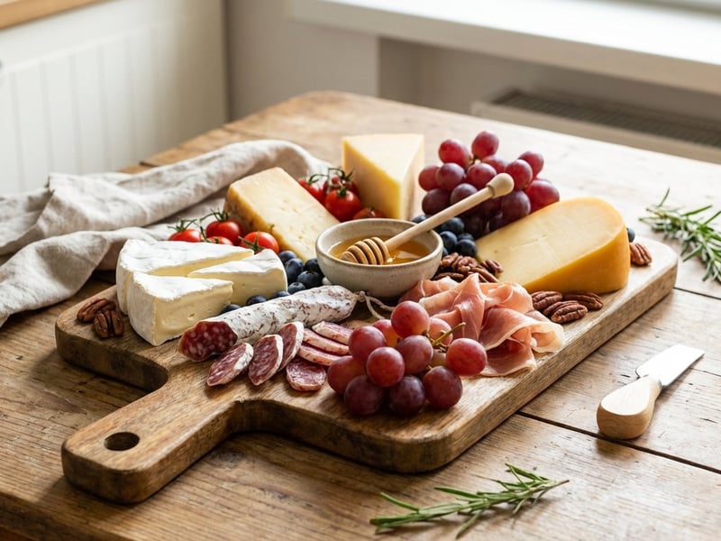 Gourmet-Platte mit Käse und Wurst