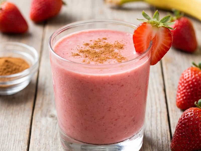 Erdbeer-Bananen-Smoothie mit Kefir