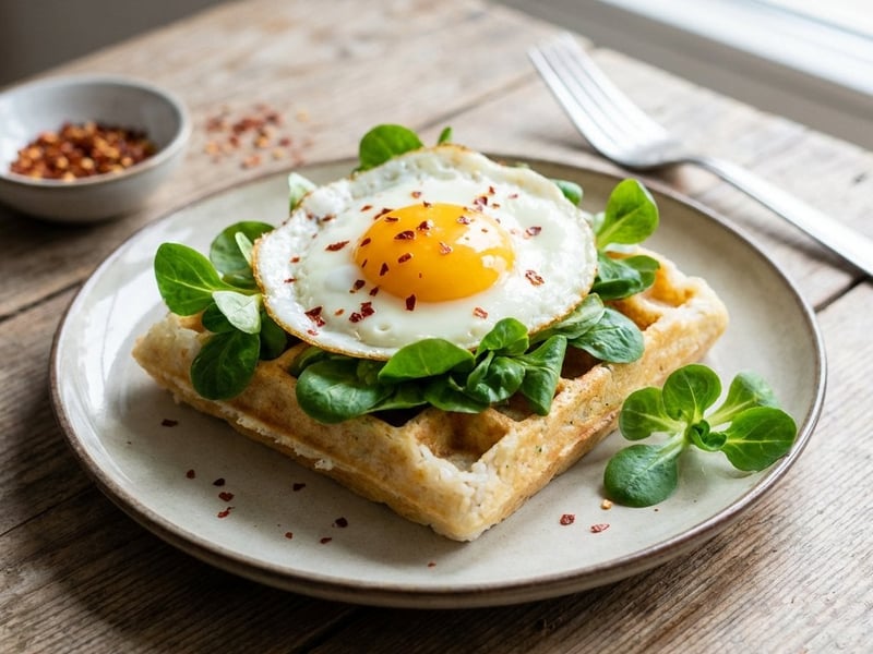 Herzhaftes Reis-Sandwich mit Spiegelei | Fitness-Frühstück