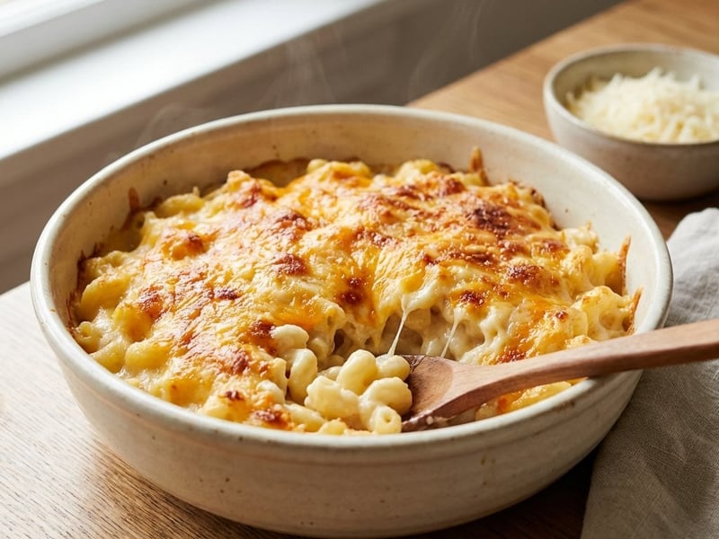 Mac and Cheese mit drei Käsesorten