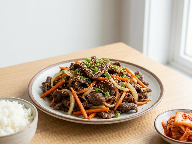 Rindfleisch auf koreanische Art (Bulgogi-Style)