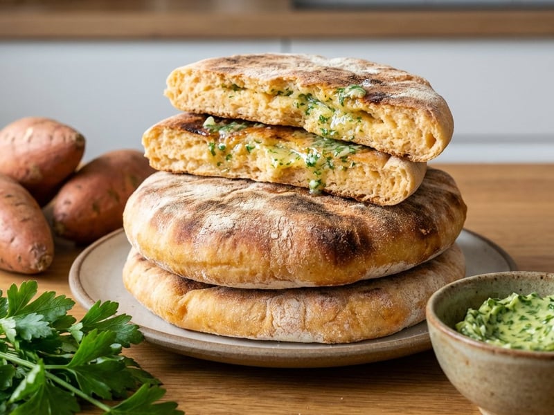 Bolo de Caco | Portugiesisches Süßkartoffelbrot