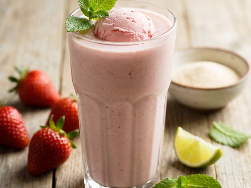 Erdbeer-Milchshake 