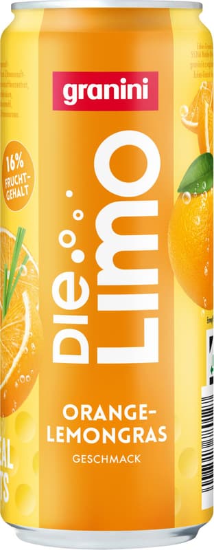 Die Limo von granini Orange-Lemongras Dose (EINWEG)